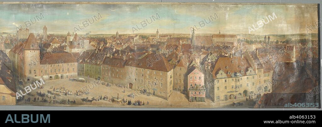 GEORGE SCHARF. Panoramic view of Ratisbon [Regensburg]. Drawings of places in England and abroad. Germany [Regensburg]; circa 1845. Source: Add. 36489 B.