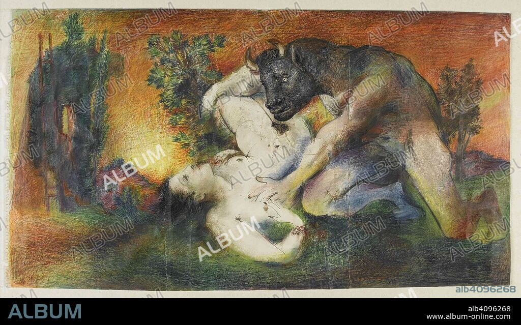 PABLO PICASSO. Dora et le Minotaure (Dora and the Minotaur).