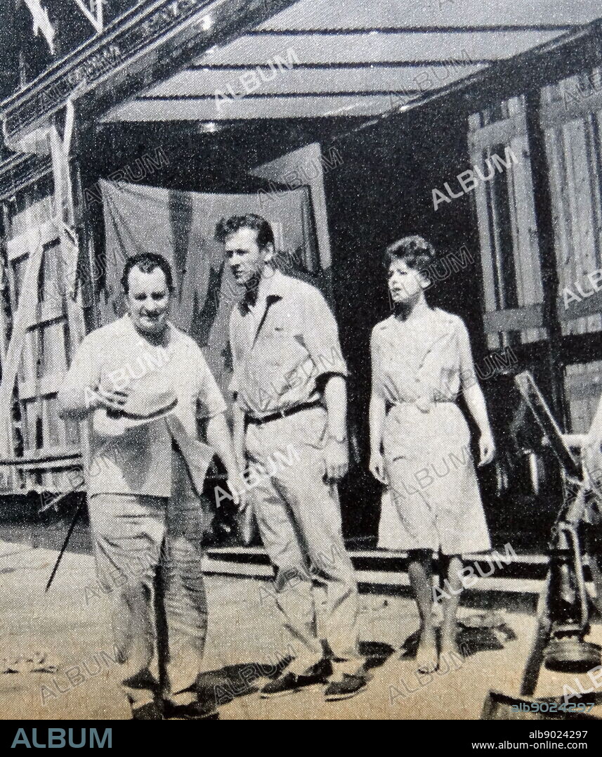 Newspaper review of 1939 films. Leo McKern, Edward Judd and Janet Munro in The Day the Earth Caught Fire.