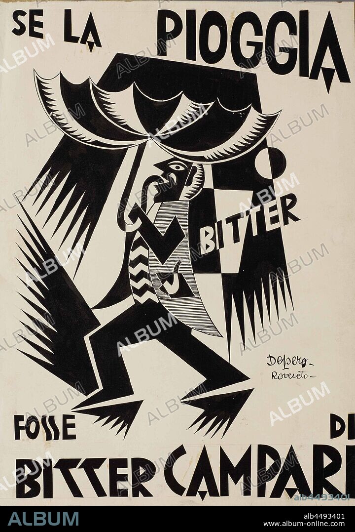 FORTUNATO DEPERO. Se la pioggia fosse di Bitter Campari.