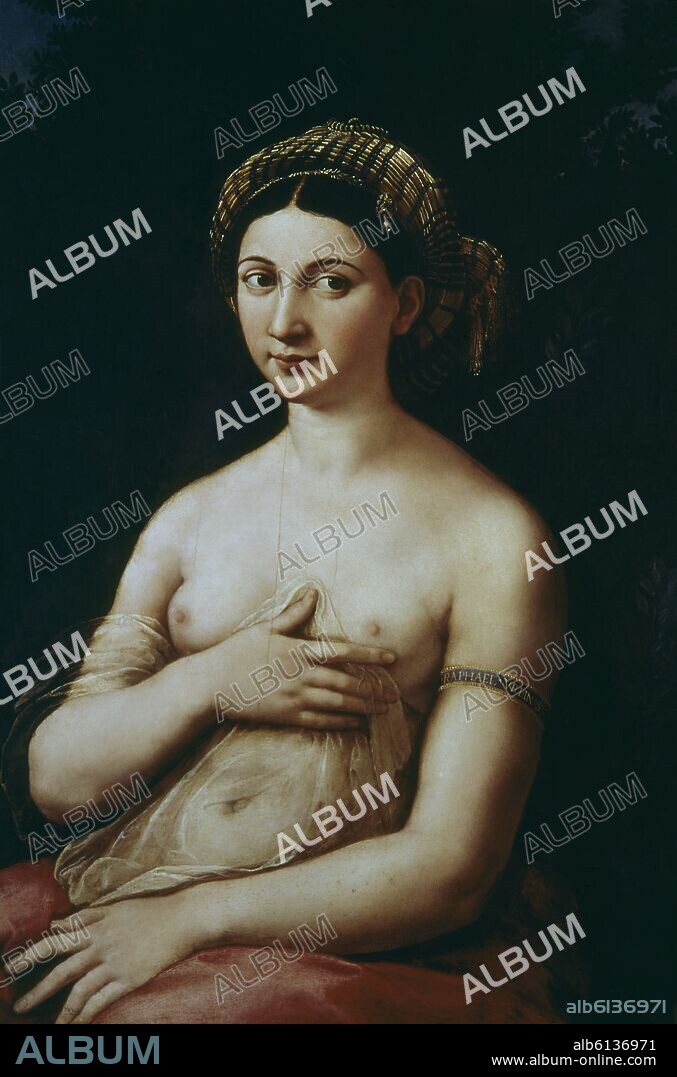 RAFAEL SANZIO O RAFAEL DE URBINO. LA FORNARINA - 1518-1519 - RENACIMIENTO ITALIANO.