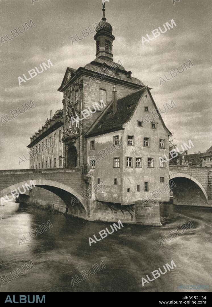'Bamberg - Rathaus', 1931. From Deutschland by Kurt Hielscher. [F. A. Brockhaus, Leipzig, 1931].