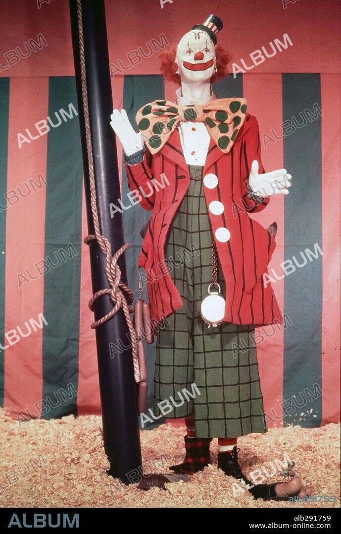JAMES STEWART en EL MAYOR ESPECTÁCULO DEL MUNDO, 1952 (THE GREATEST SHOW ON EARTH), dirigida por CECIL B DEMILLE. Copyright PARAMOUNT PICTURES.