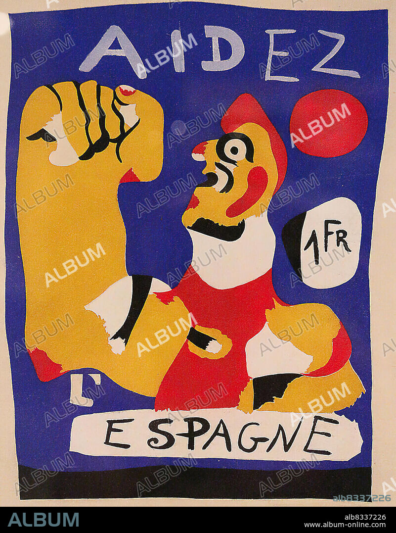 JOAN MIRÓ. Joan Miro/ Ilustración Aidez L?Espagne, Joan Miró, 1937.