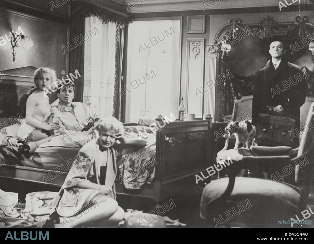 CECILE AUBRY, MICHEL AUCLAIR and SERGE REGGIANI in MANON, 1949, directed by HENRI-GEORGES CLOUZOT.