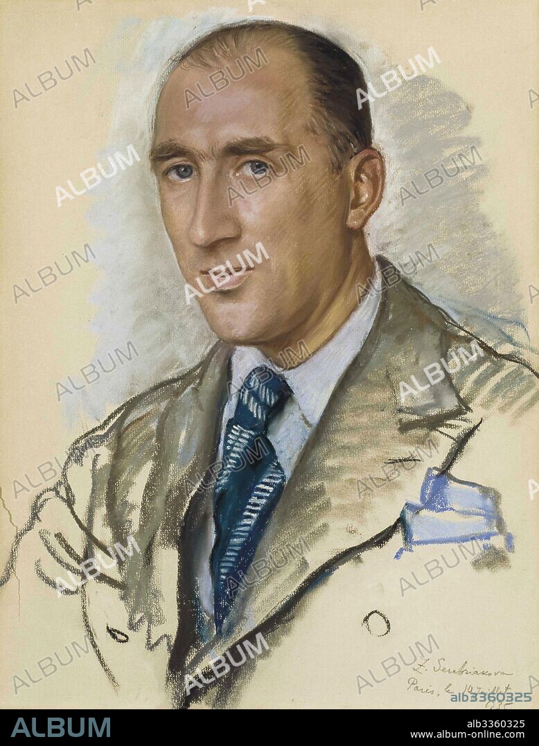 ZINAIDA YEVGENIEVNA SEREBRIAKOVA. Portrait of Pierre Schildknecht (Pierre Schild) (1892-1968).