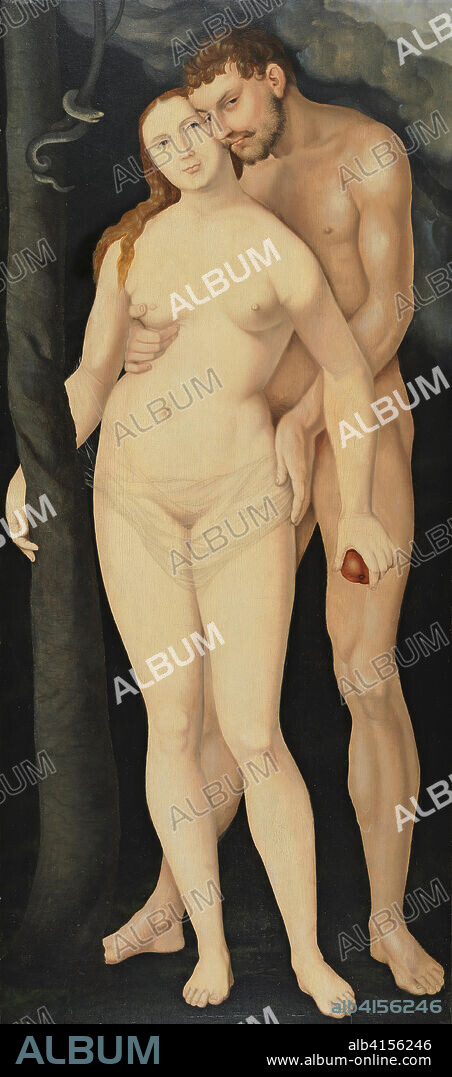 Hans Baldung Grien (Schwäbish Gmünd, 1484/85 - Strasbourg, 1545). Adam and Eve (1531). Oil on panel. 147.5 x 67.3 cm.