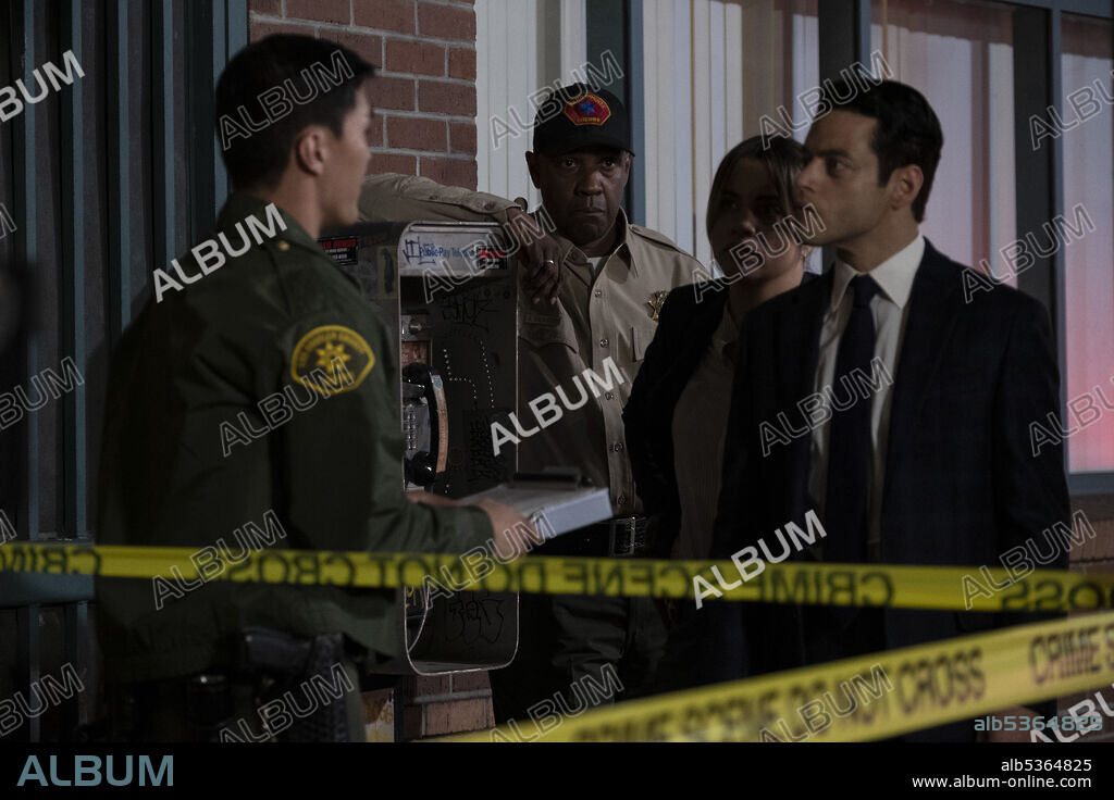 DENZEL WASHINGTON, NATALIE MORALES and RAMI MALEK in THE LITTLE THINGS, 2021, directed by JOHN LEE HANCOCK. Copyright WARNER BROS. / GOODE, NICOLA.
