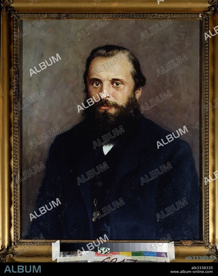 NIKOLAI PETROVICH MESHCHANINOV. Portrait of the composer Mily A. Balakirev (1837-1910).