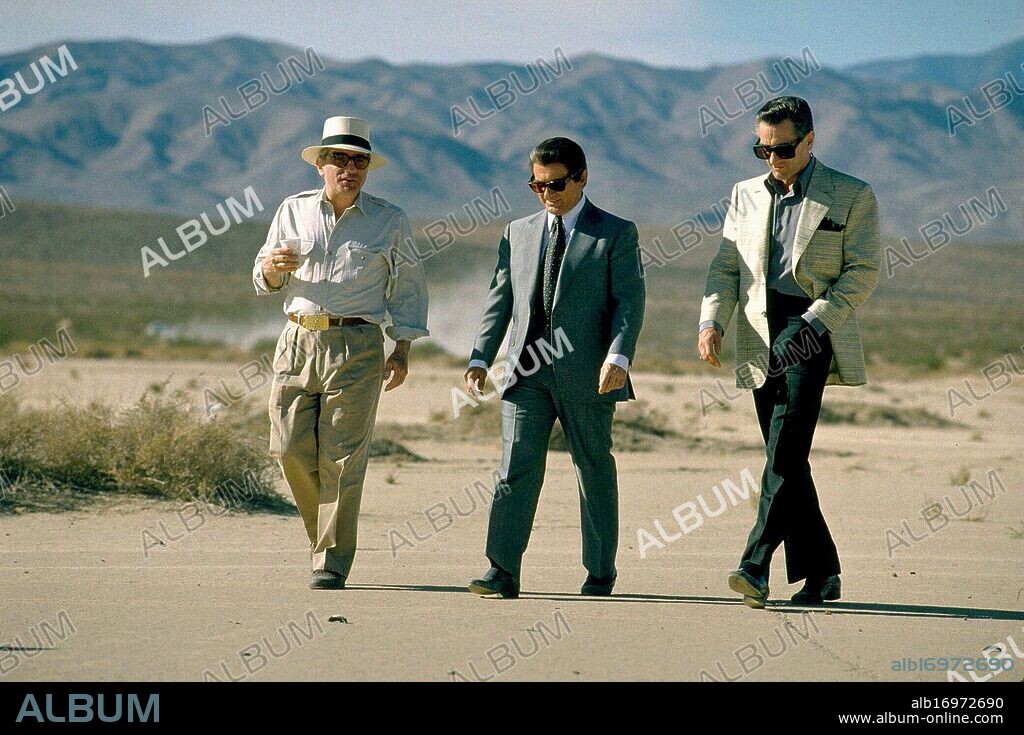 JOE PESCI, MARTIN SCORSESE y ROBERT DE NIRO en CASINO, 1995, dirigida por MARTIN SCORSESE. Copyright UNIVERSAL PICTURES.
