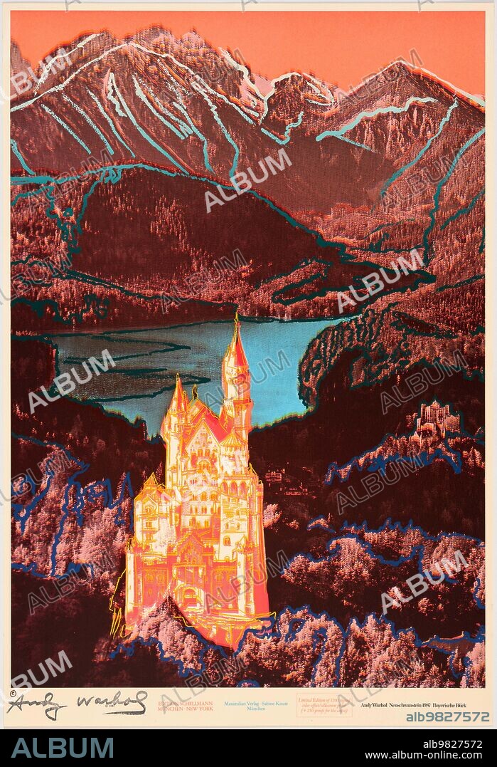 ANDY WARHOL. Neuschwanstein Castle.