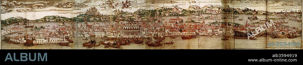 BERNHARD VON BREIDENBACH (BREYDENBACH). View of Venice. From: Peregrinatio in terram sanctam.