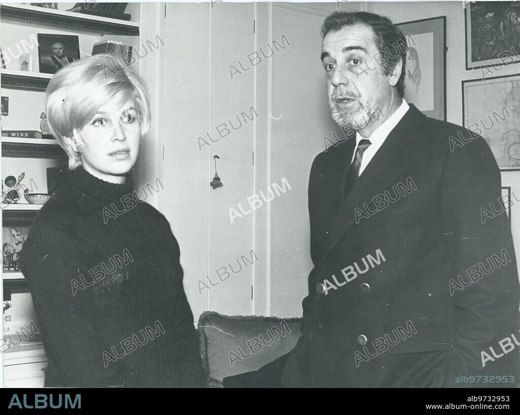 1970. Fernando Rey y su esposa, Mabel Karr.