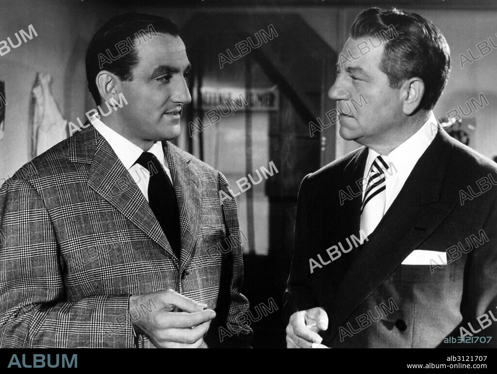 JEAN GABIN et LINO VENTURA dans TOUCHEZ PAS AU GRISBI, 1954, réalisé par JACQUES BECKER. Copyright DEL DUCA FILMS.