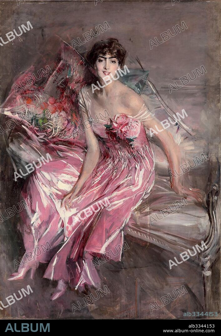 GIOVANNI BOLDINI. La signora in rosa.
