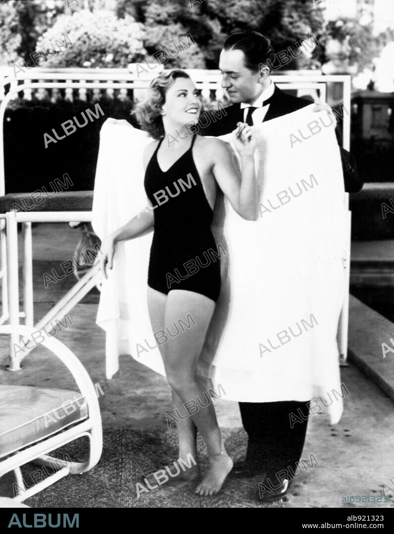 ANNABELLA and WILLIAM POWELL in THE BARONESS AND THE BUTLER, 1938, directed by WALTER LANG. Copyright 20TH CENTURY FOX.