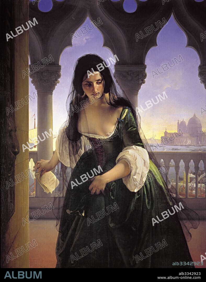 FRANCESCO HAYEZ. The secret denunciation (Accusa segreta).