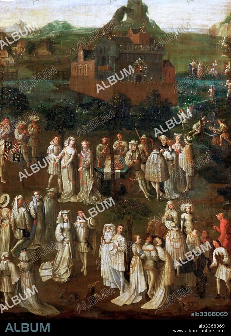 JAN VAN EYCK. The marriage of Philip the Good to Isabella of Portugal on January 1430.