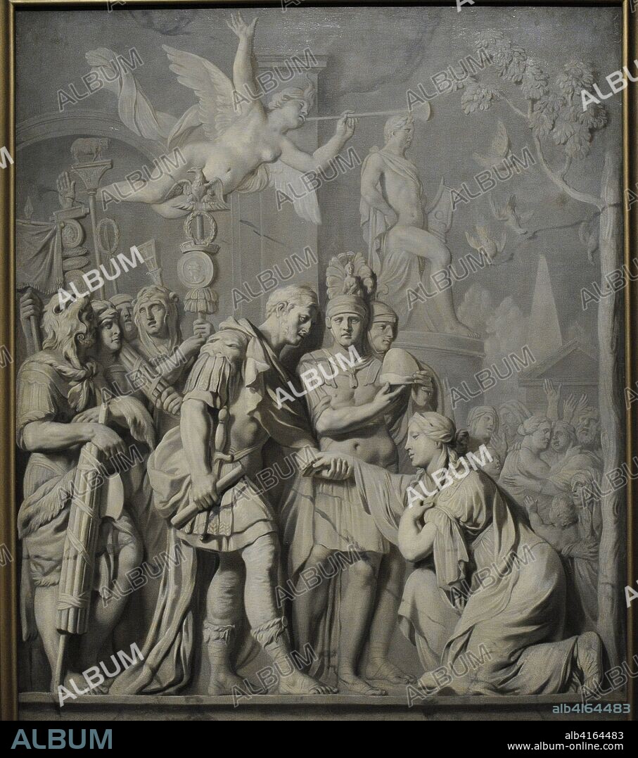 Franciszek Smuglewicz (1745-1807). Pintor polaco. El emperador Tito otorgando derechos a Roma, 1785. Museo Nacional de Varsovia. Polonia.