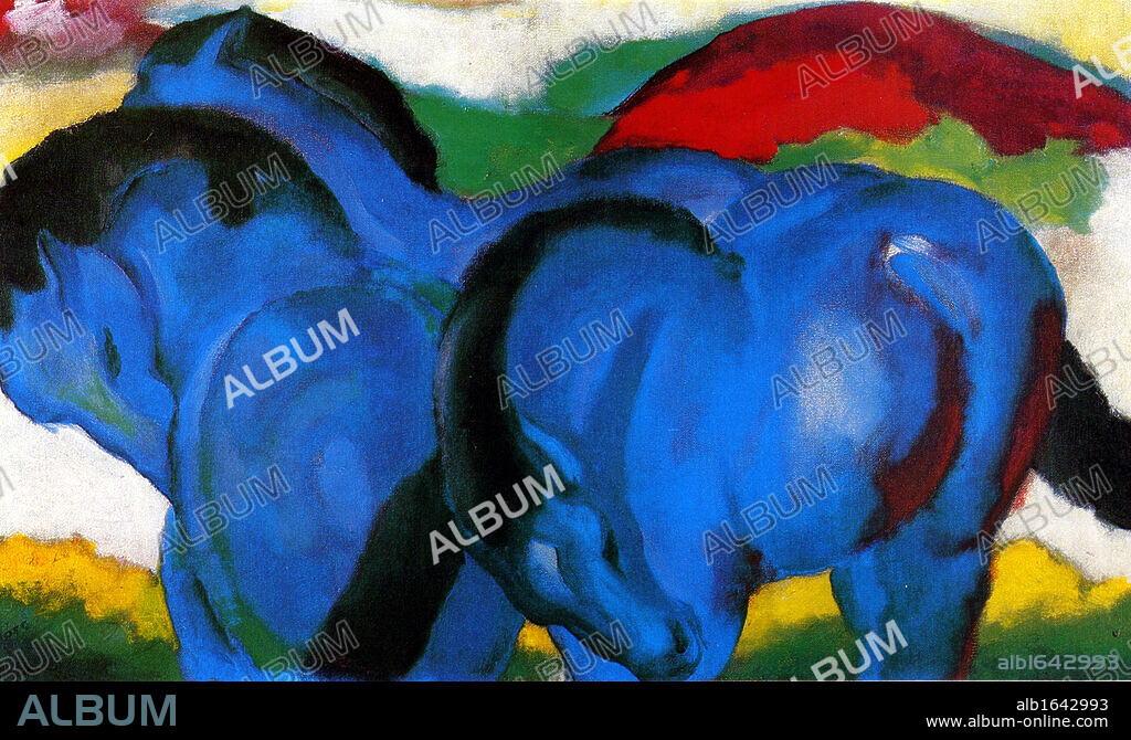 Franz Marc (1880-1916): The Little Blue Horses 1911.