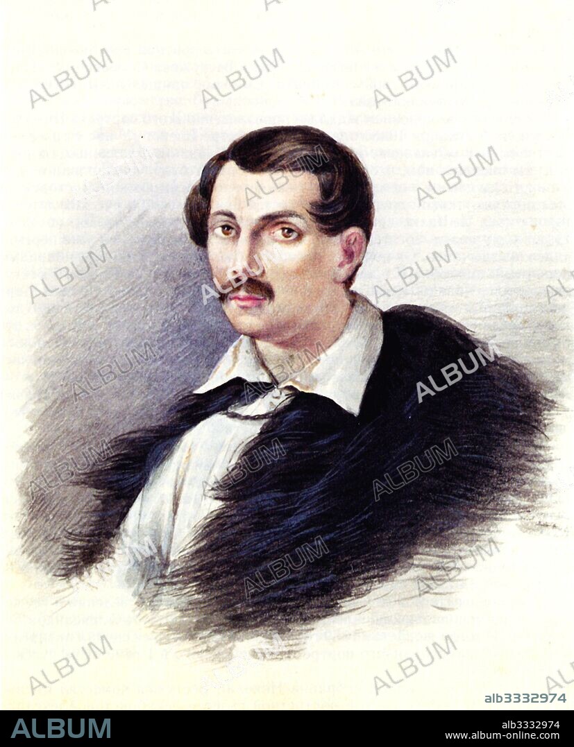 NIKOLAI ALEXANDROVICH BESTUZHEV. Portrait of Decembrist Alexander Alexandrovich Bestuzhev (1797-1837).