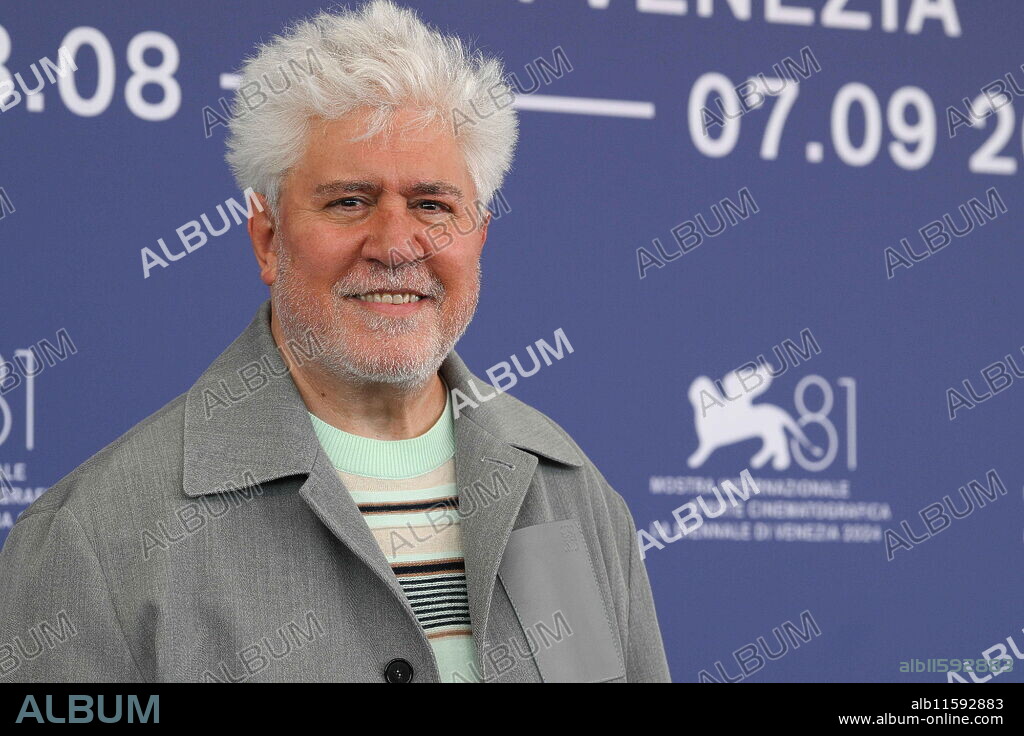 PEDRO ALMODOVAR and Pedro Almodovar. Spanish director, screenwriter, film producer, writer and musician Pedro Almodova at the 81 Venice International Film Festival 2024. The Room Next Door Photocall. Venice (Italy), September 2nd, 2024 (Credit Image: © Marilla Sicilia/Mondadori Portfolio via ZUMA Press).