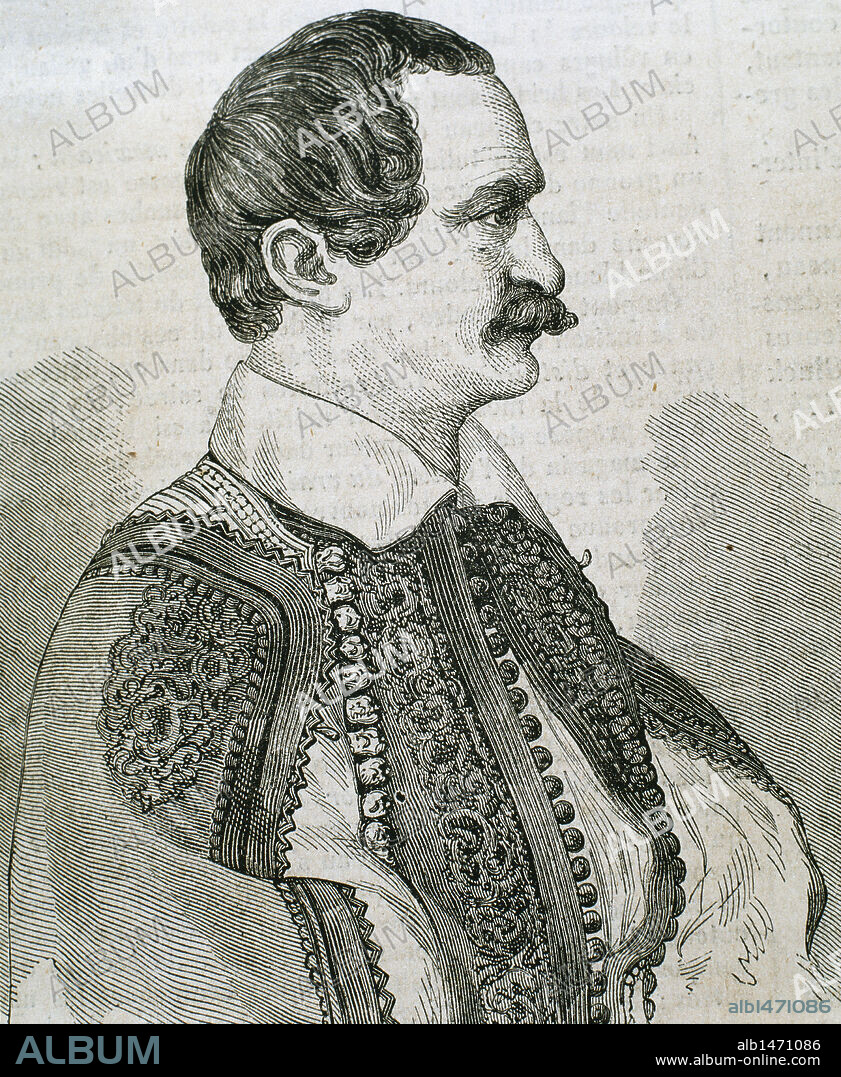 OTON I (Salzburgo,1815-Bamberg,1867). Rey de Grecia (1832-62), segundo hijo de Luis I de Baviera. Obtuvo la corona griega a raiz del Tratado de Londres (1832). Aunque la Asamblea Nacional griega le reconoció como monarca (agosto 1832), era detestado a causa de su origen germánico. Grabado.