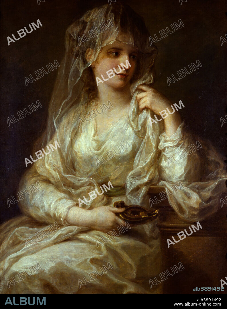 ANGELICA KAUFFMAN. Portrait of a Lady as a Vestal Virgin. Date/Period: 1781 - 1782. Painting. Oil. Height: 91.5 cm (36 in); Width: 71.5 cm (28.1 in).