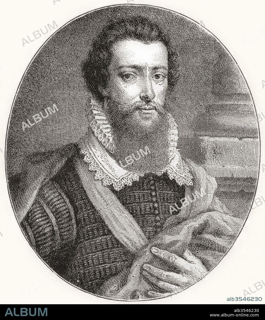 Robert Devereux, 2nd Earl of Essex, 1565-1601. English nobleman and a favourite of Elizabeth I. From The Century Edition of Cassell's History of England, published 1901.