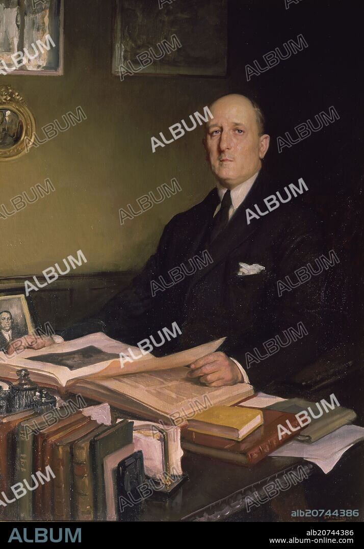 FERNANDO ALVAREZ DE SOTOMAYOR. ANDRES AMADO Y REYGONDAUD DE VILLEBARDET (1886-1960) - SIGLO XX - OLEO/LIENZO - 165x120 cm.