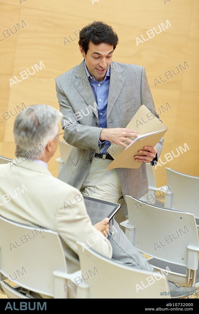 Executives at Convention Centre, Coaching, Business, Donostia, San Sebastian, Basque Country, Spain.