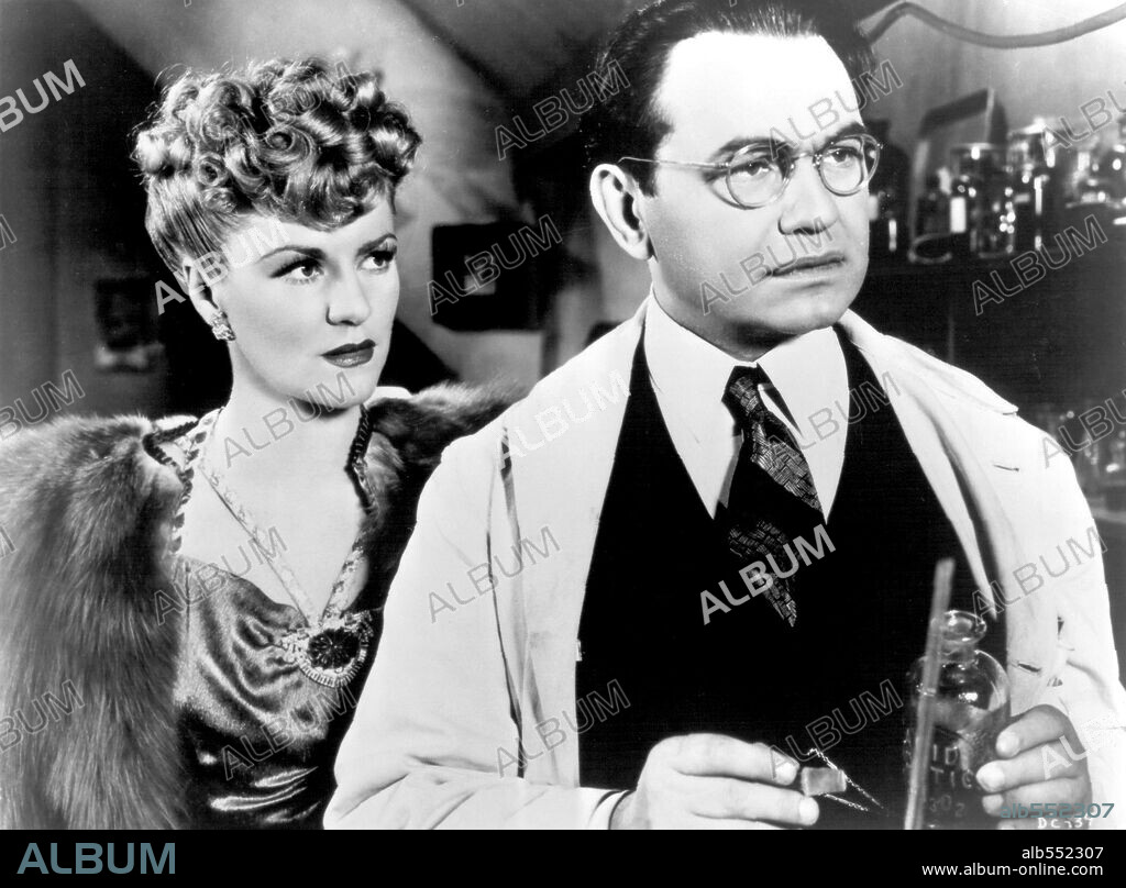 CLAIRE TREVOR y EDWARD G. ROBINSON en THE AMAZING DR. CLITTERHOUSE, 1938, dirigida por ANATOLE LITVAK. Copyright FIRST NATIONAL/WARNER BROTHERS.