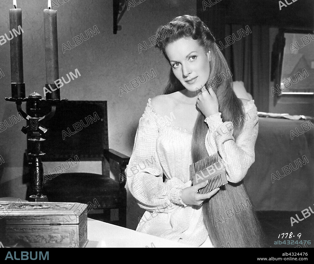 MAUREEN O'HARA in LADY GODIVA OF COVENTRY, 1955. Copyright UNIVERSAL PICTURES.