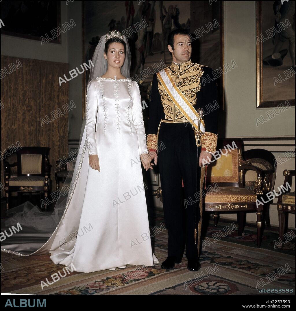 BODA DE ALFONSO DE BORBON Y DAMPIERRE Y CARMEN MARTINEZ BORDIU. . MADRID.