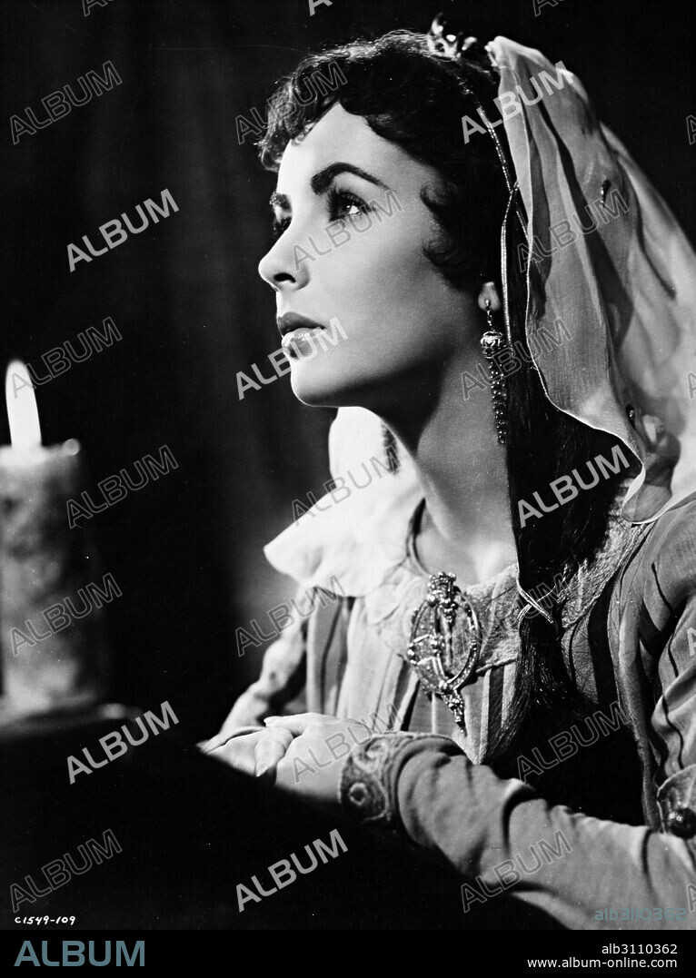ELIZABETH TAYLOR in IVANHOE, 1952, directed by RICHARD THORPE. Copyright M.G.M.
