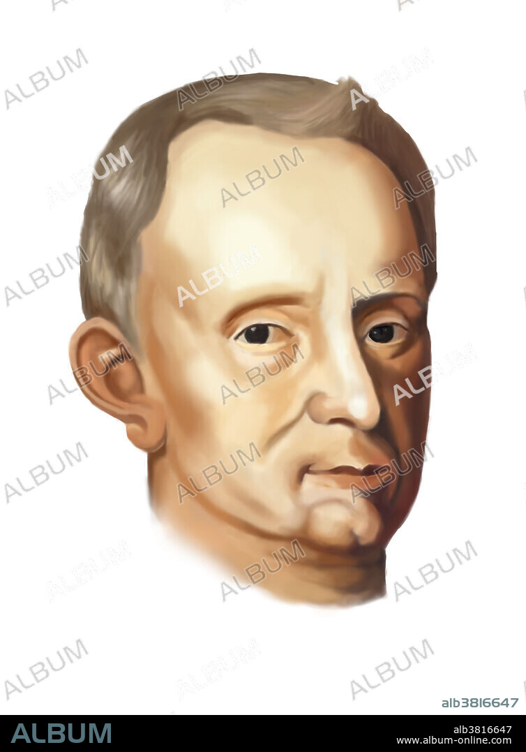 Robert Hooke (1635-1703) was a British scientist who made numerous discoveries in fields as diverse as astronomy and microbiology. His name is remembered in Hooke's Law, which relates the load on a spring to its extension.