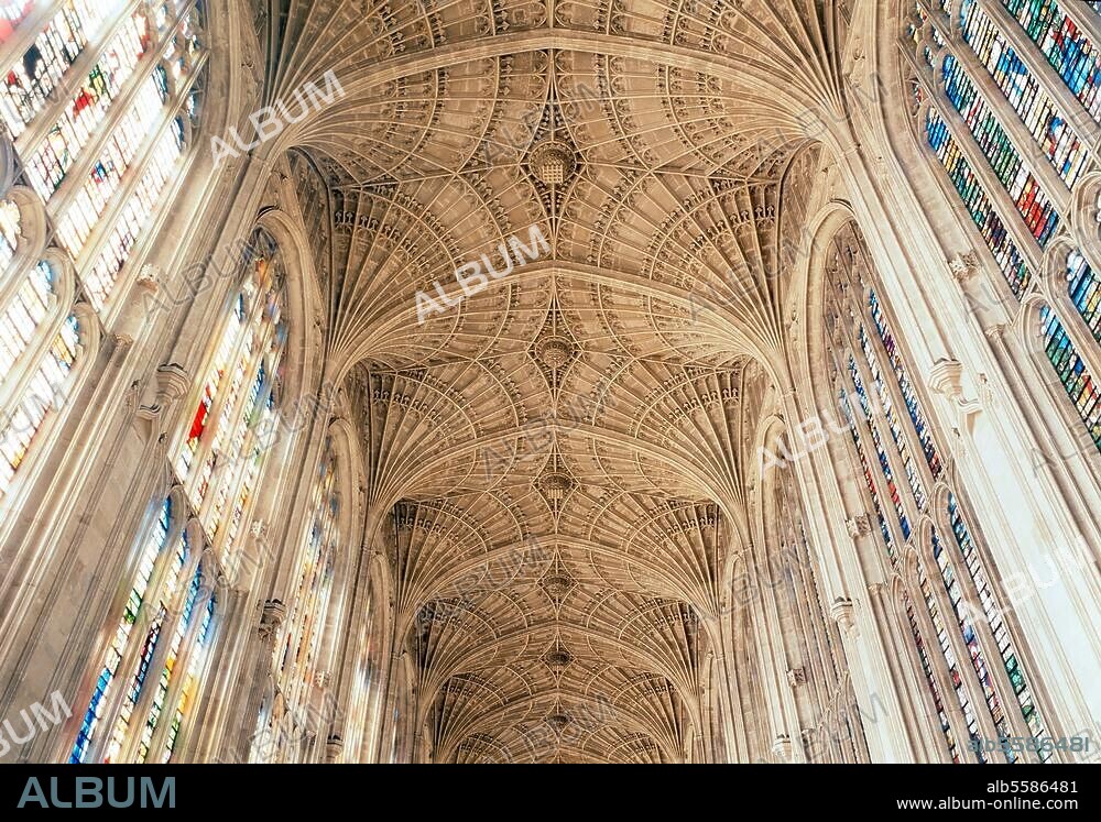 Cambridge, King´s College Chapel / Fächergewölbe © Florian Monheim Aufnahmeformat: 6 × 9 cm.