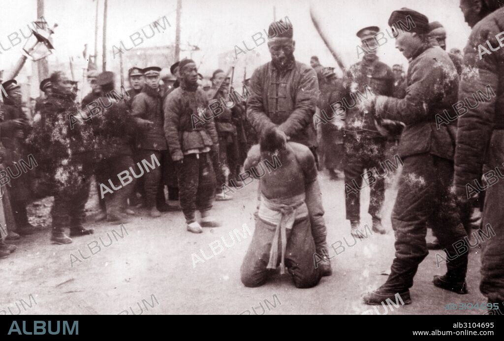 Execution of rebels in Beijing, China following the Boxer Rebellion. The Boxer Uprising or Yihetuan Movement was an anti-imperialist uprising which took place in China towards the end of the Qing dynasty between 1899 and 1901.