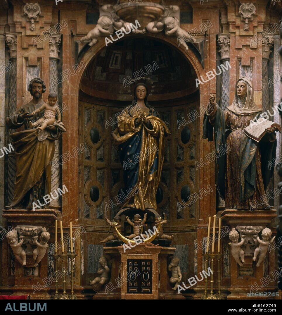 PEDRO DE MENA Y MEDRANO. RETABLO DE LA INMACULADA - SIGLO XVII.