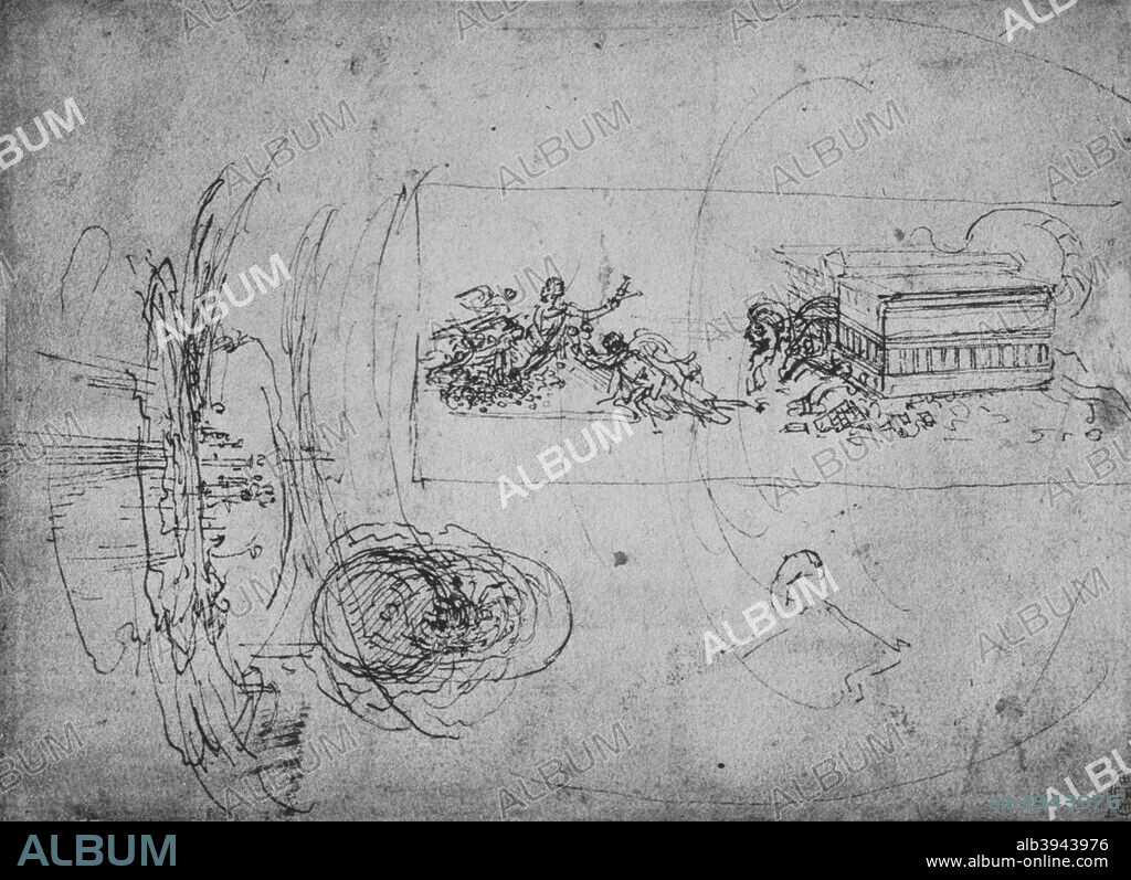'Allegorical Representation', c1480 (1945). From The Drawings of Leonardo da Vinci. [Reynal & Hitchcock, New York, 1945].