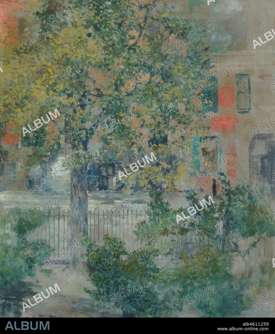 ROBERT FREDERICK BLUM. View from the Artist's Window, Grove Street, ca. 1900.