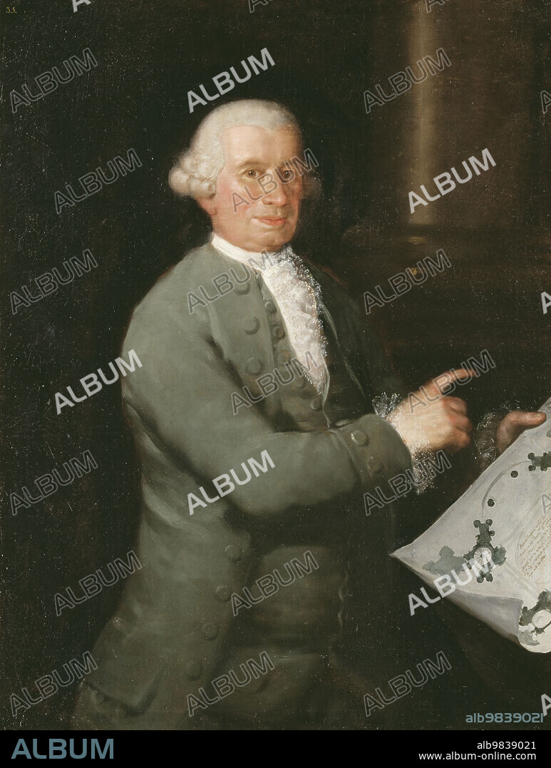FRANCISCO DE GOYA. The Architect Ventura Rodriguez, 1784.