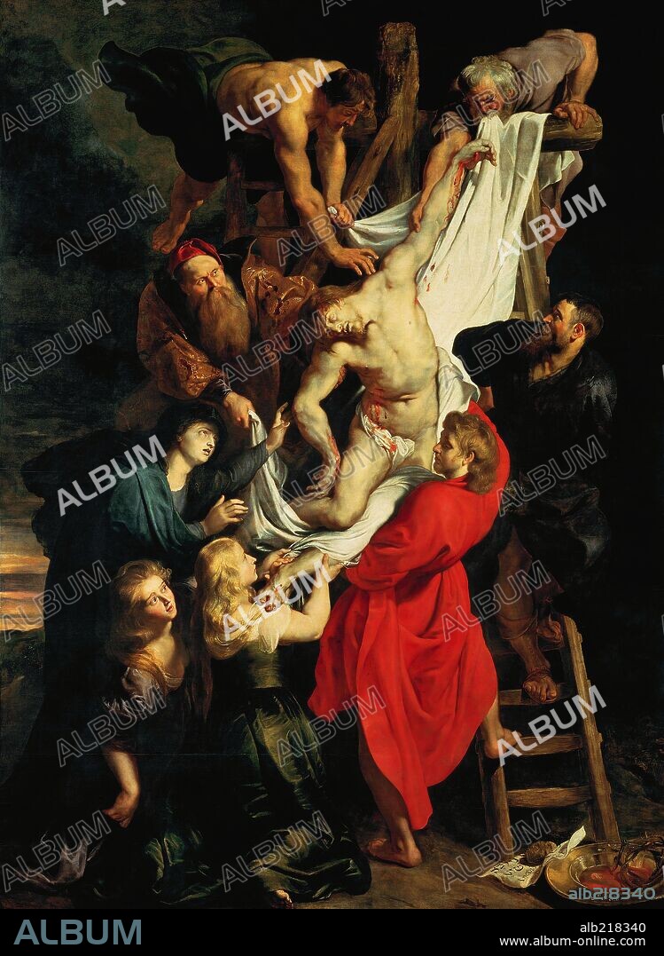 Peter Paul Rubens / 'The Descent from the Cross. Central panel', 1612-1614, Oil on canvas.