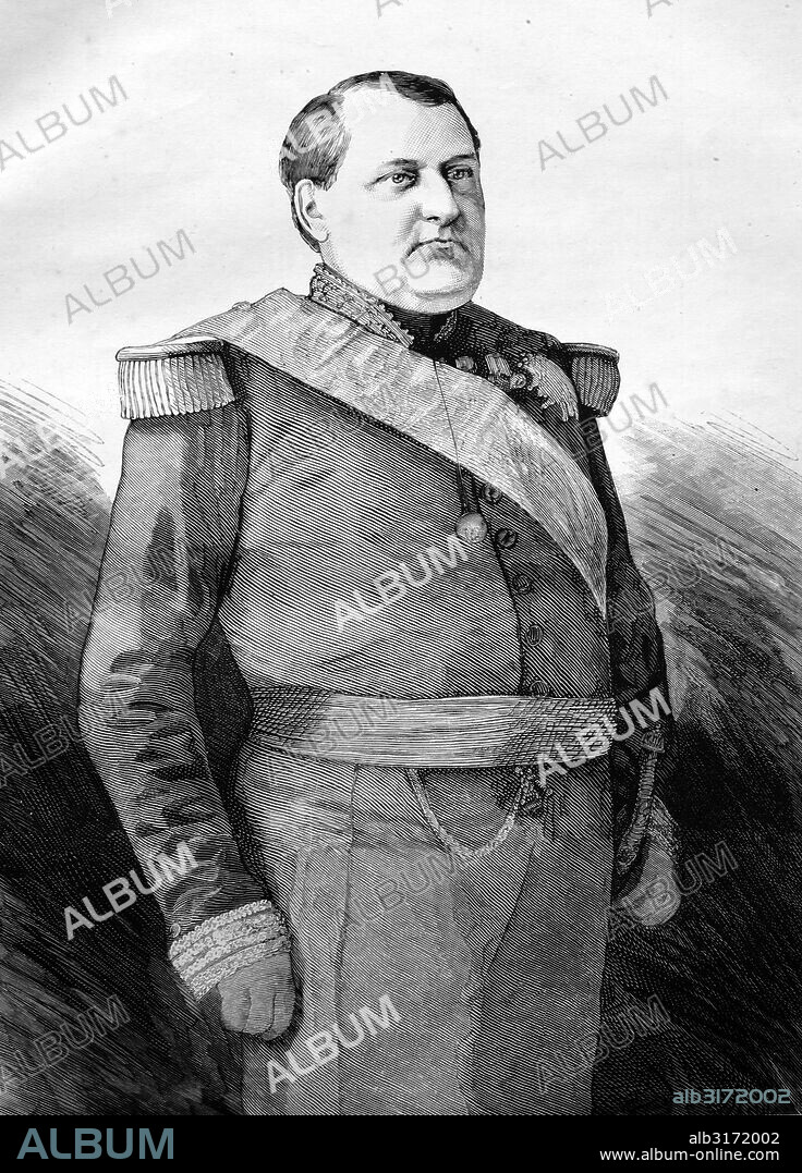 Napoleon joseph charles paul bonaparte, prince napoleon, 1822 - 1891, historical illustration, 1884.