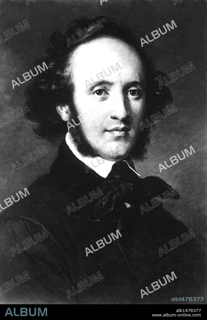 Félix Mendelssohn Bartholdy (Hamburgo, 1809-Leipzig, 1847), compositor alemán de música clásica.