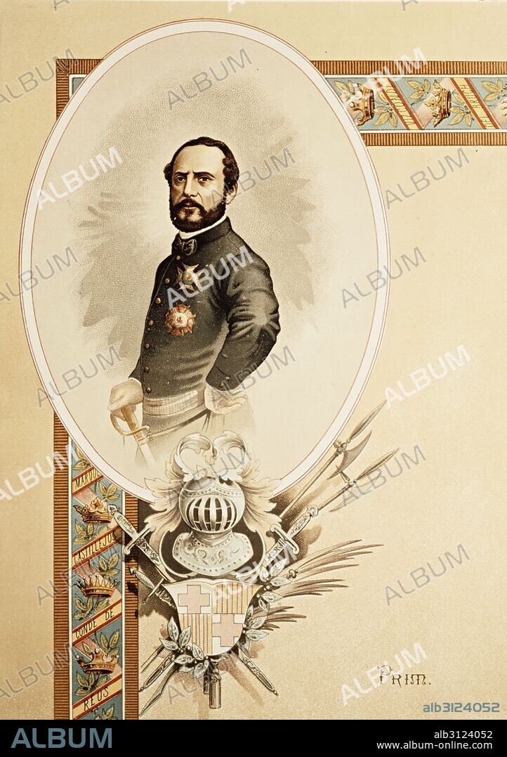Retrato de Juan Prim y Prats (1814-1878), Anónimo. Colección Particular, Madrid.
