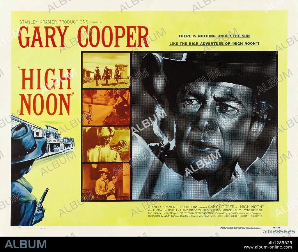 GARY COOPER in HIGH NOON, 1952, directed by FRED ZINNEMANN. Copyright STANLEY KRAMER CO./UNITED ARTISTS.