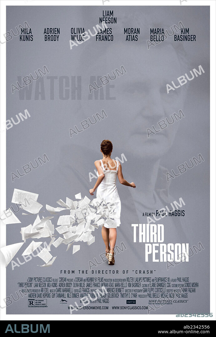 Affiche de THIRD PERSON, 2013, réalisé par PAUL HAGGIS. Copyright CORSAN/HWY61.