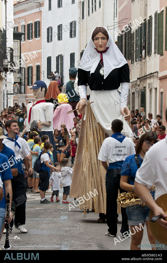 Fiestas de Gràcia. Maó.Menorca.Islas Baleares. Spain.
