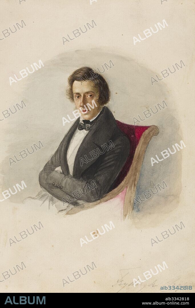 MARIA WODZINSKA. Portrait of Frédéric Chopin.